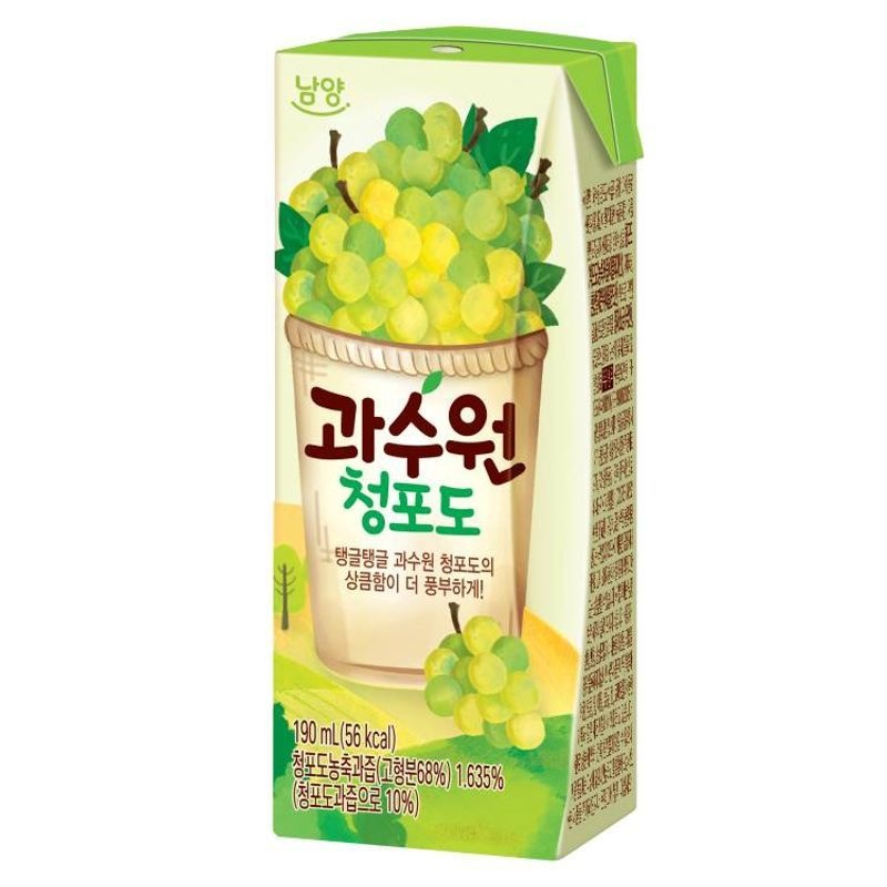 과수원 청포도 190ml x 48개
