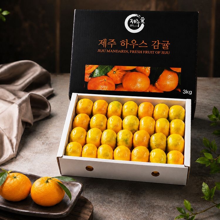 제주푸드마씸 서귀포 하례마을 하우스감귤 선물세트 3kg 로얄과