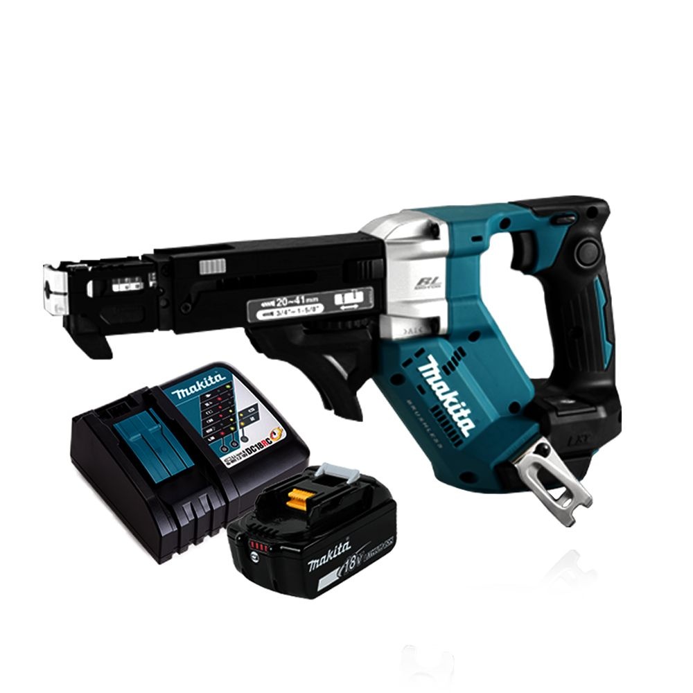 마끼다 18V 충전스크류드라이버 DFR452RGE 6.0Ah 배터리1팩 매거진 드라이버 20-41mm