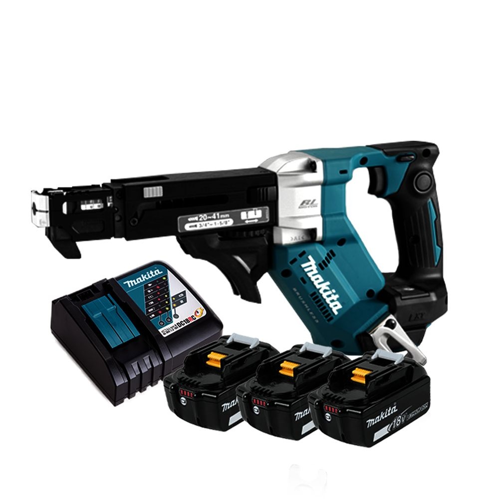 마끼다 18V 충전스크류드라이버 DFR452RTE 5.0Ah 배터리3팩 매거진 드라이버 20-41mm