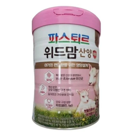 파스퇴르 위드맘 산양 제왕 분유 750g 3단계