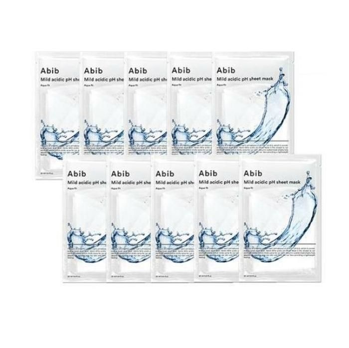 Abib 아비브 약산성 pH 시트 마스크 아쿠아 핏 30ml 1BOX(10매)