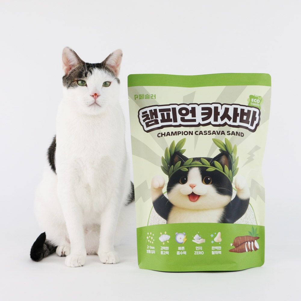 페슬러 챔피언 카사바 고양이 카사바 모래 4.5kg