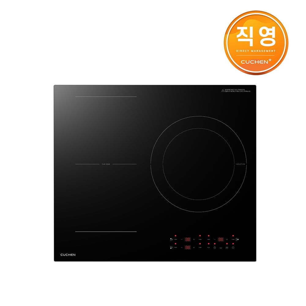 쿠첸 BLACK 3400 3구 인덕션 빌트인 CIR-PB330TOB2