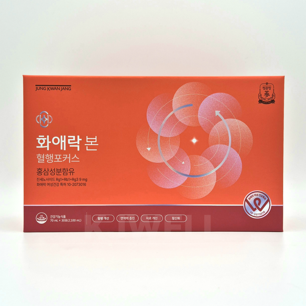 정관장 화애락 본 혈행포커스 30포 여성 건강