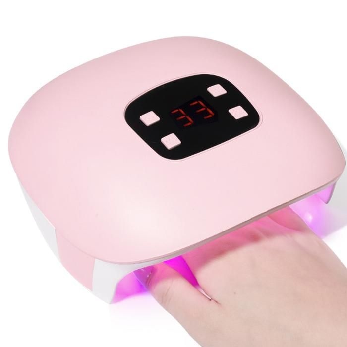 셀프네일 타이머 UV LED 젤네일 램프(핑크)