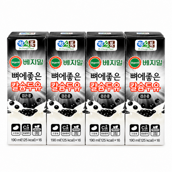 베지밀 뼈에좋은 칼슘두유 검은콩 190ml 64팩