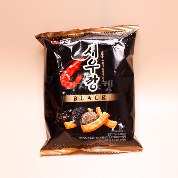 과자마켓 아트박스/과자마켓 농심 새우깡 블랙 (72g) X6개