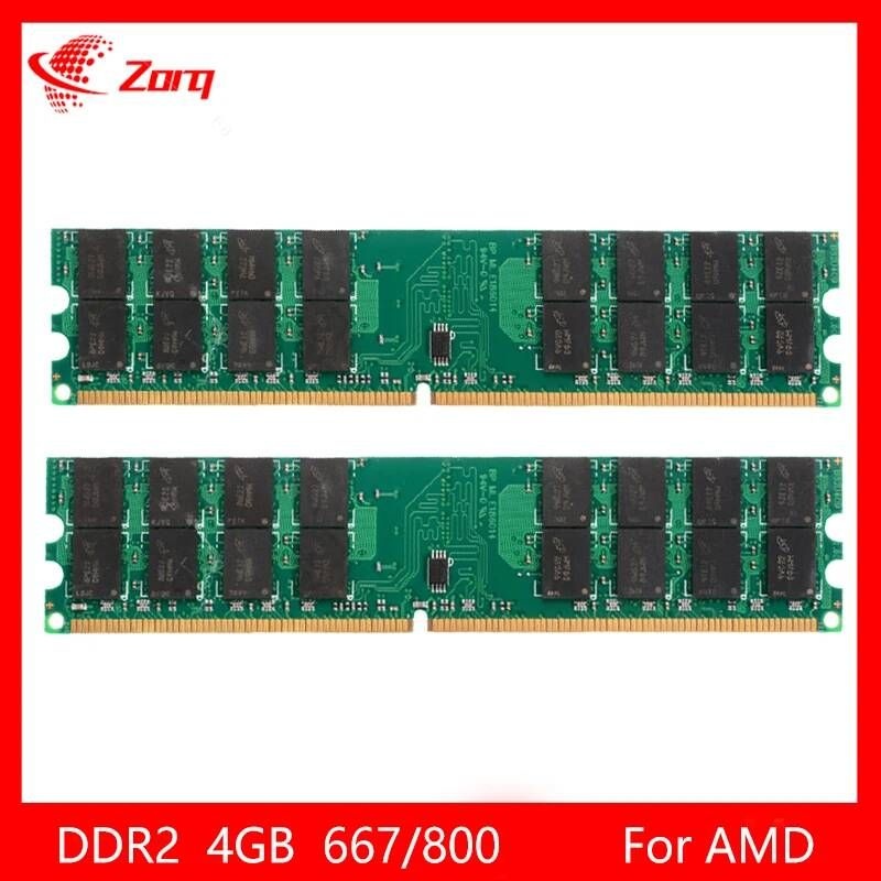 UnKnown [해외] 마더보드 메인보드 10개 DDR2 4GB PC2-6400 2개 DDR2-800MHZ 667MHZ 240pin AMD 데스크탑 메모리 Ram 1.8V RAM 작동하지 마더 보드