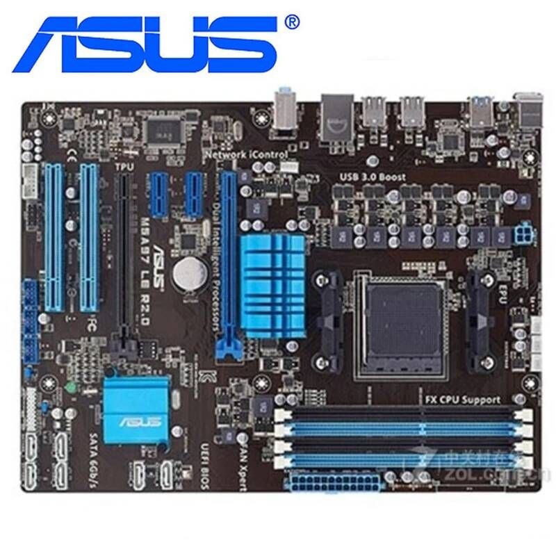 UnKnown [해외] 마더보드 메인보드 Asus m5a97 le r2.0 마더 보드 소켓 am3 + ddr3 32 gb amd 970 데스크탑 메인 시스템 sata iii 중고