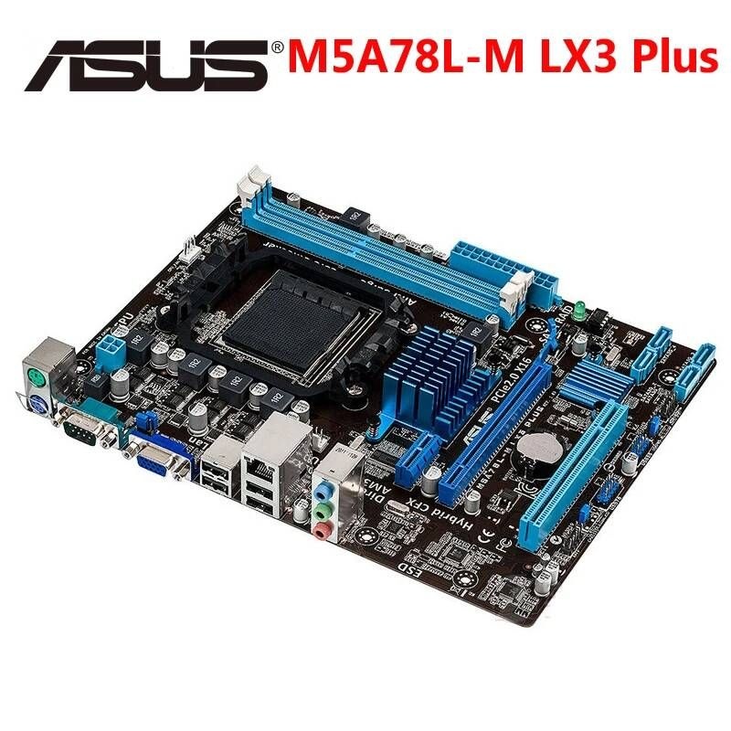 UnKnown [해외] 마더보드 메인보드 ASUS M5A78L-M LX3 Plus 마더 보드 M5A78L M LX 3 소켓 AM3 + 시스템 DDR3 AMD 760G 16GB 데스크탑 메인 중고