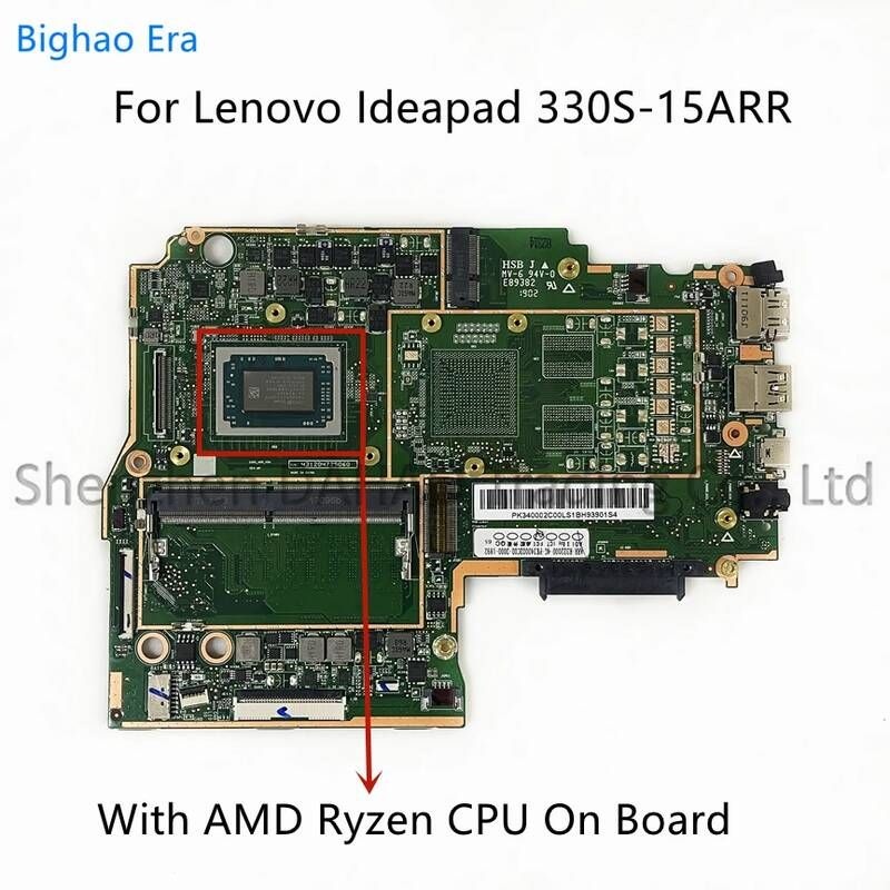 [해외] 마더보드 메인보드 AMD Ryzen 프로세서 4GB-RAM Fru:5B20R27410 5B20R27416 5B20R27415 100% 테스트 레노버 아이디어패드 330S-15ARR