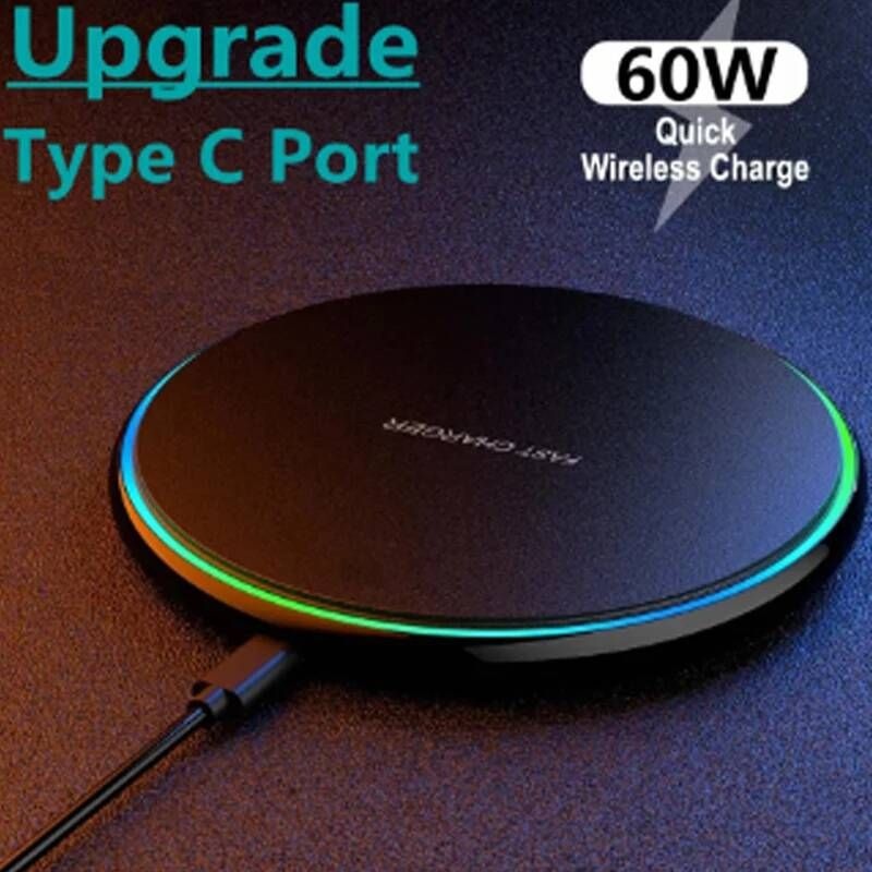 UnKnown [해외] 무선 멀티 고속 C타입 핸드폰 휴대폰 충전기 Nothing 1 Qi 60W 충전 Oneplus 10 Pro 9 8 ProOPPO find x5 아이폰 호환 11 12 Xs Max X