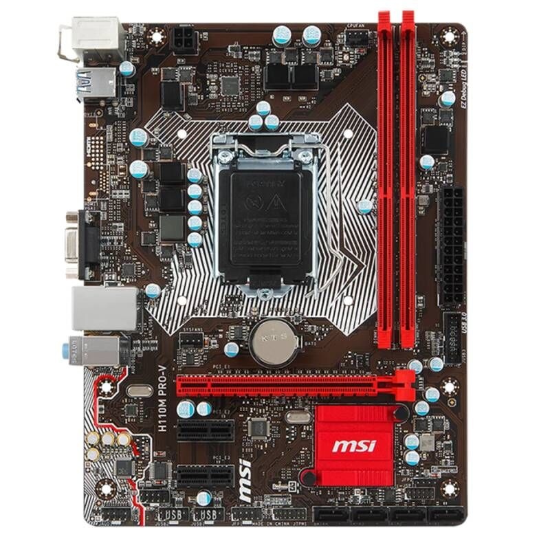 [해외] 마더보드 메인보드 원래 마더 보드 H110M PRO-V LGA 1151 DDR4 USB3.1 32GB 데스크탑 인텔 6th 및 7th 세대 프로세서 지원