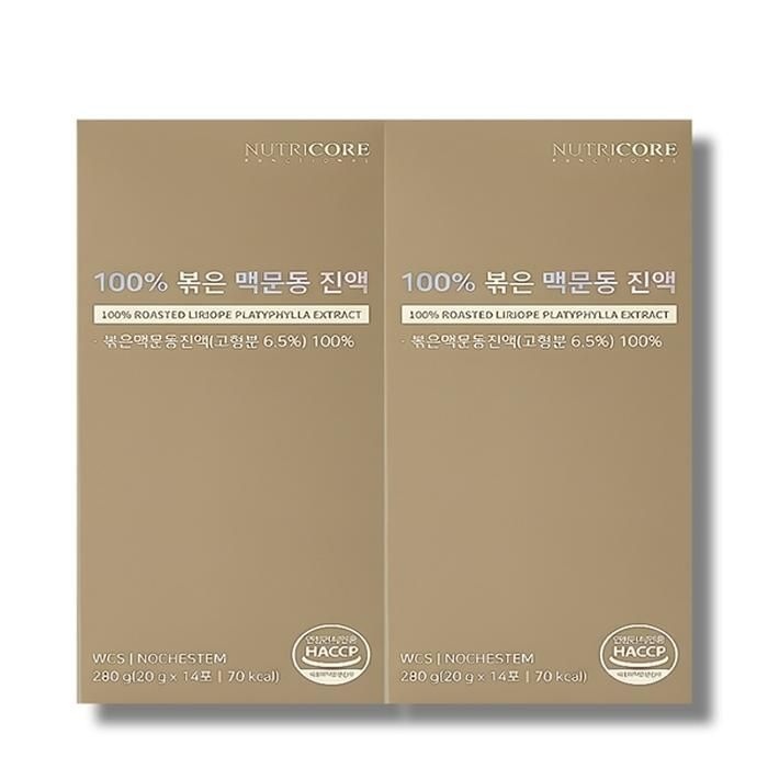 [보리담다] 뉴트리코어 100% 볶은 맥문동 진액 20g x 14포 2박스