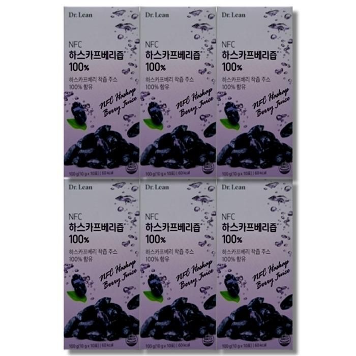 닥터린 NFC 하스카프베리즙 100% 킹베리 C3G 10g x 10포 6박스
