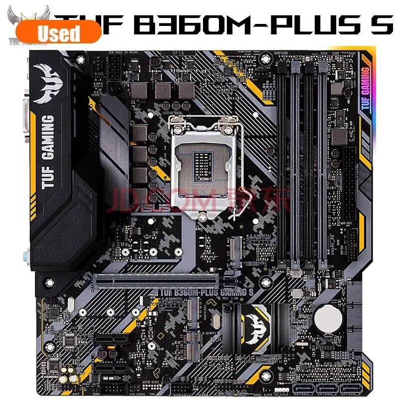 [해외] 마더보드 메인보드 ASUS B360M-PLUS 게임 S 마더 보드 Intel LGA1151 B360 칩셋 DIMM DDR4 지원 i7 8700 8700K 8500 CPU