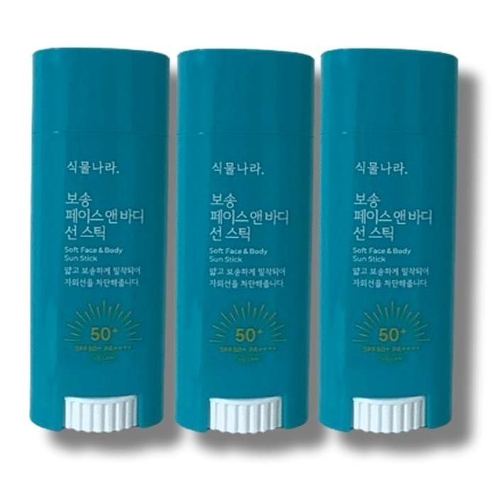 식물나라 산소수 페이스 앤 바디 보송 선스틱 30g 3개