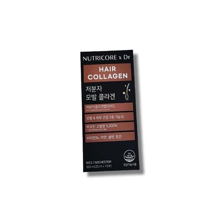 뉴트리코어 x Dr 저분자 모발 콜라겐 20ml x 15포 1박스
