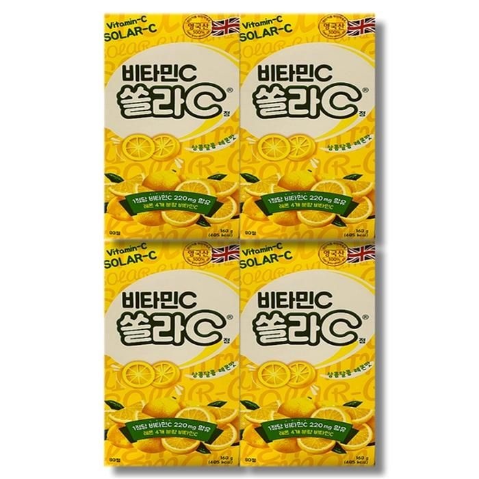 고려은단 쏠라C 비타민C 레몬맛 80정 4박스