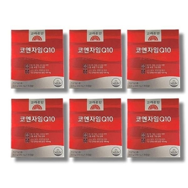 [보리담다] 고려은단 코엔자임Q10 90캡슐 6박스