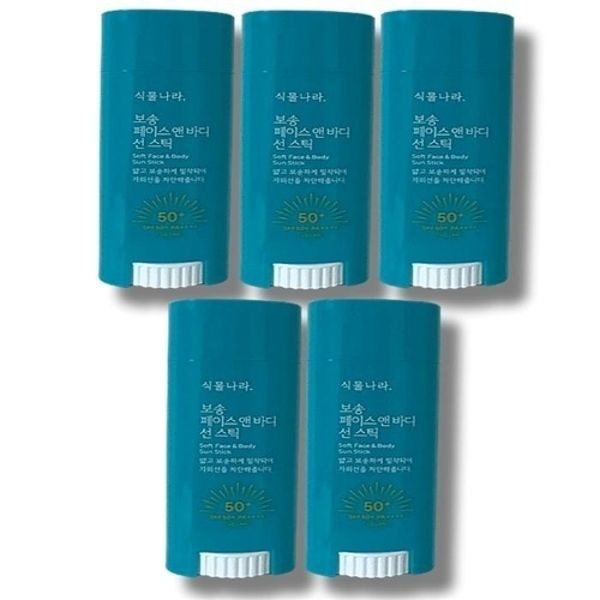 [뷰티나라] 식물나라 산소수 페이스 앤 바디 보송 선스틱 30g 5개