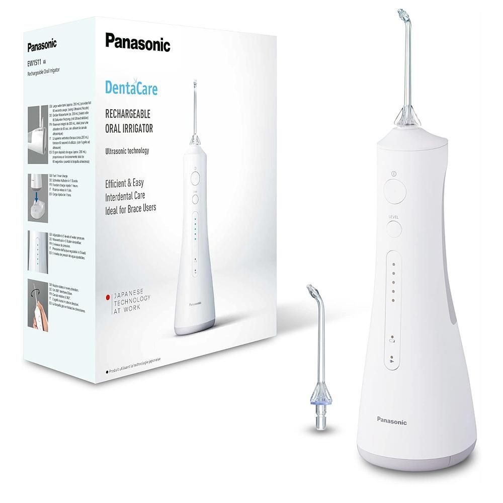파나소닉 [해외] 파나소닉 EW1511 덴탈케어 구강세정기 1팩 화이트 Panasonic EW1511W503 Rechargeable Oral Irrigator