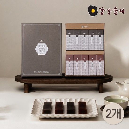 [강강술래] 프리미엄 저당양갱 선물세트 x2개 (쇼핑백 포함)