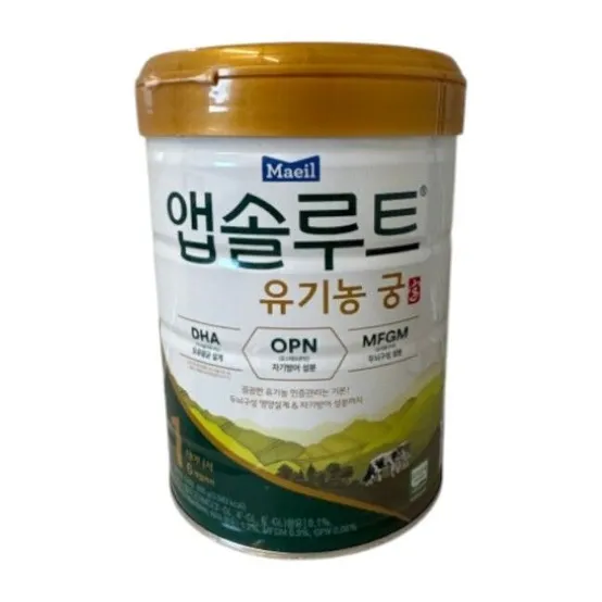 앱솔루트 유기농궁 분유 1단계 800g 3개