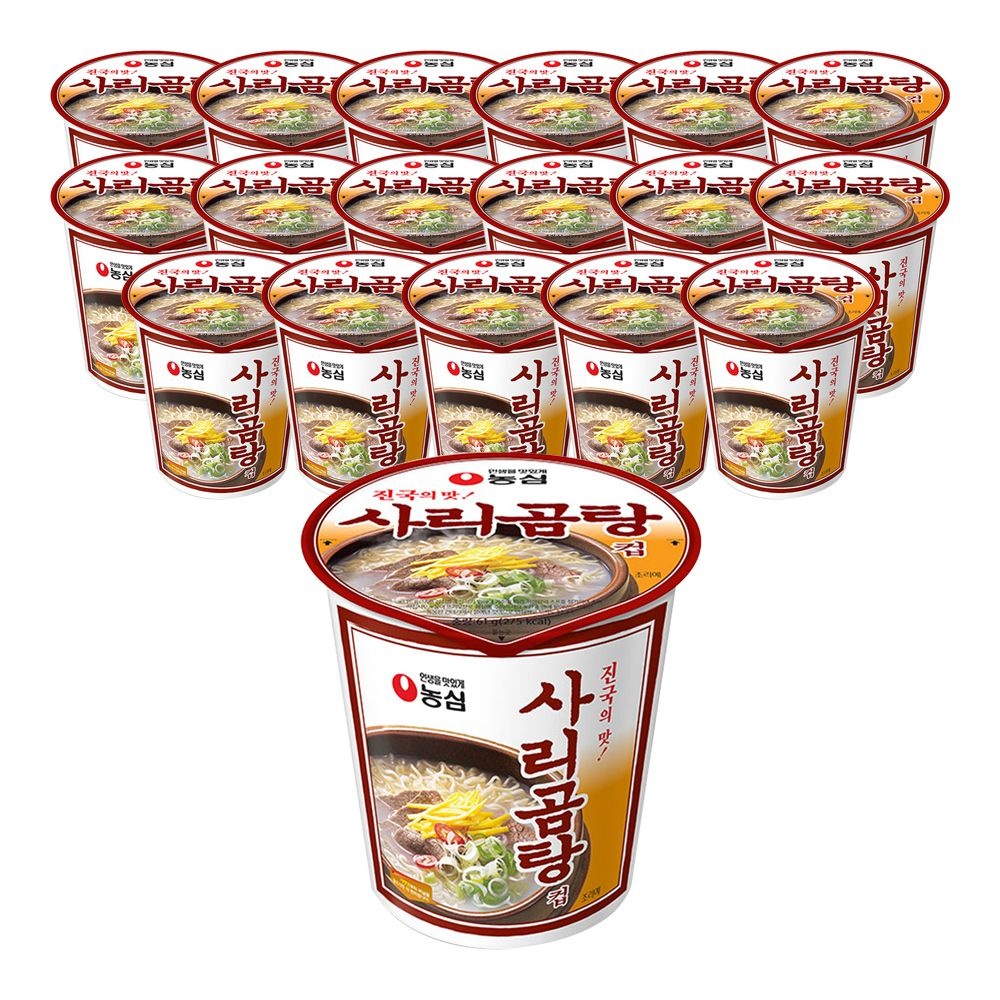 농심 사리곰탕 소컵 61g X 18개