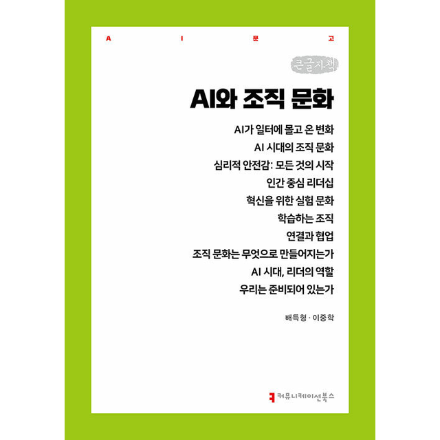 배득형 [큰글자책] AI와 조직 문화