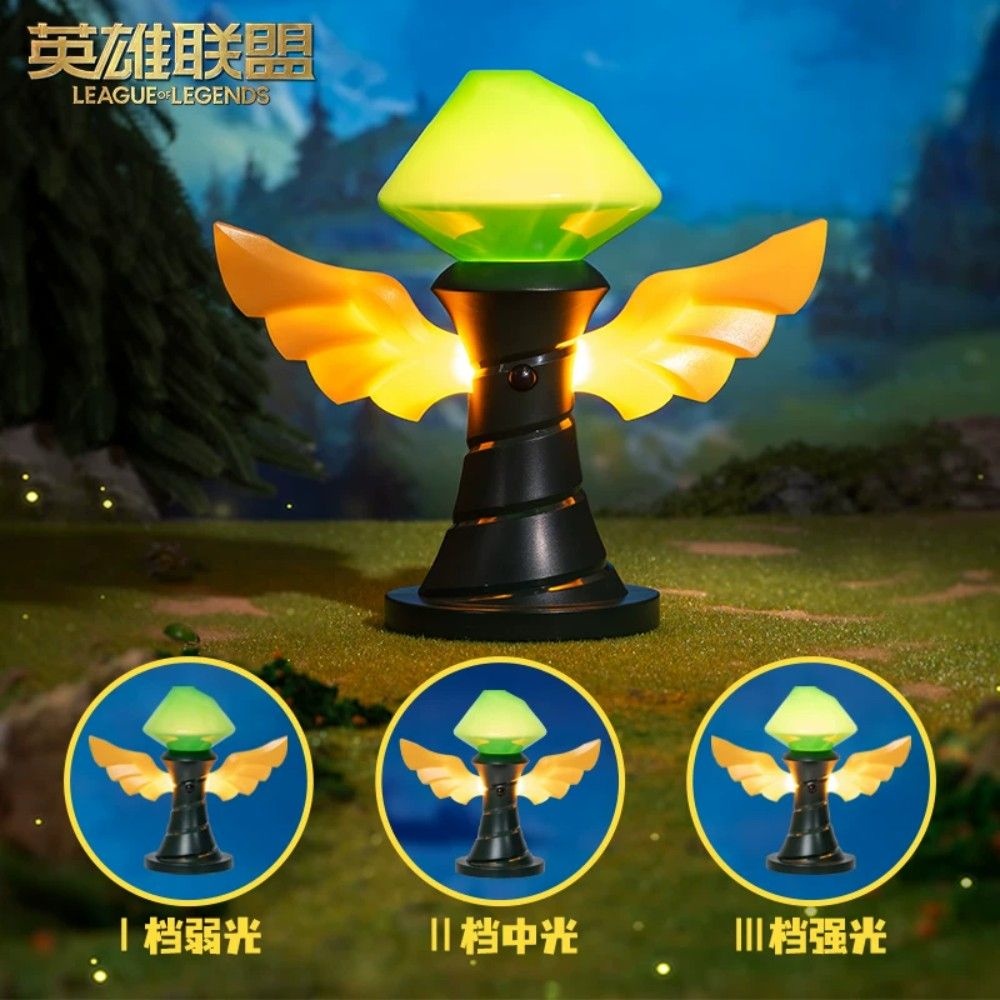 리그오브레전드 롤 와드 무드등 LOL LED 무드등 3단 밝기 터치 센서 조명 게임방 침실 데스크 인테리어 게