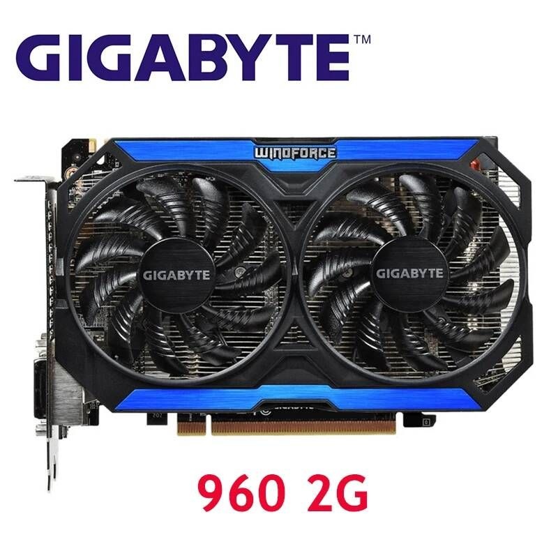 [해외] 기존 Geforce GTX 960 2GB 그래픽 카드 128Bit GDDR5 비디오 nVIDIA Map GTX960 GM206 GV-N960OC-2GD Hdmi 사용