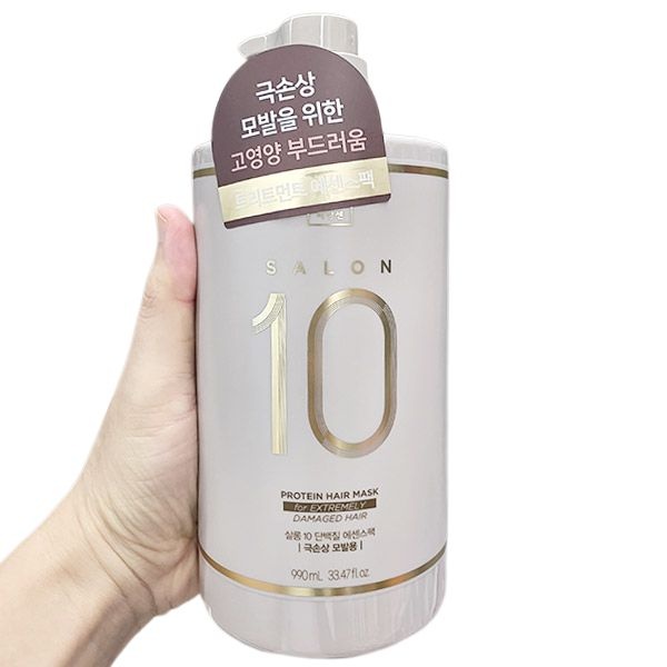 미쟝센 살롱10 단백질 에센스 팩 극손상 모발용 990ml x 1개