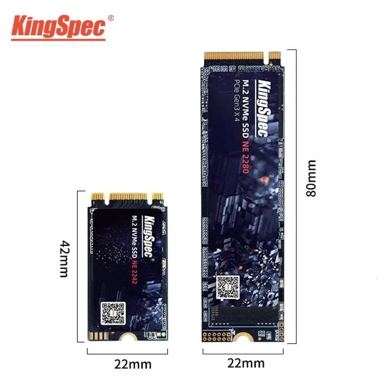 UnKnown [해외] 노트북 SSD 에스에스디 M.2 2TB 1TB 하드 KingSpec M2 PCIe 3.0 128GB 256 GB 512GB 1 테라바이트 2 NVMe 디스크 2280mm 드라이브 (노