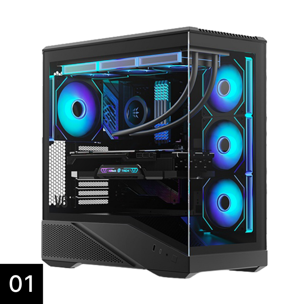 컴집 [컴집] 어비스_01번 (9600X, 32GB, 1TB, RTX 5060 Ti, 윈도우11) 디자인용 게임용 고사양 조립PC 본체 디아블로4 피파 배그