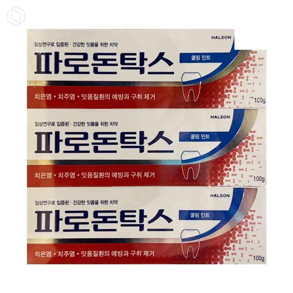 자사협력사 파로돈탁스 쿨링민트 치약 100G X 6 대용량 민트치약 구취제거치약