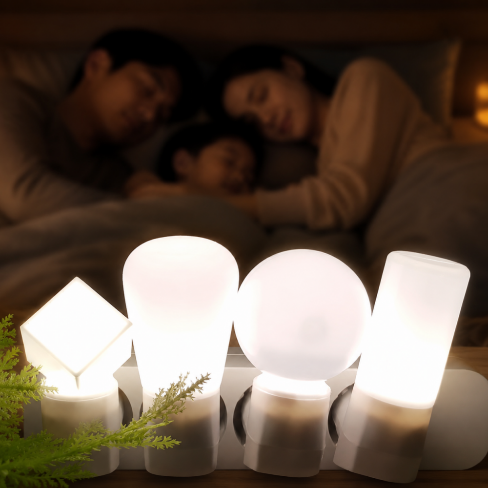 LED 무드등 90도 각도조절 저전력 0.5W 침실 취침 아이방 복도 수유등 4종류