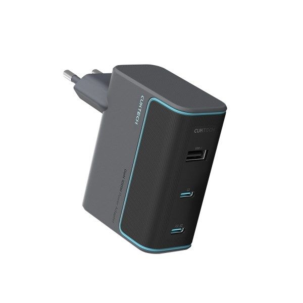 쿡테크 10 GaN 충전기 100W 멀티 3포트 C타입  충전기 (회색)