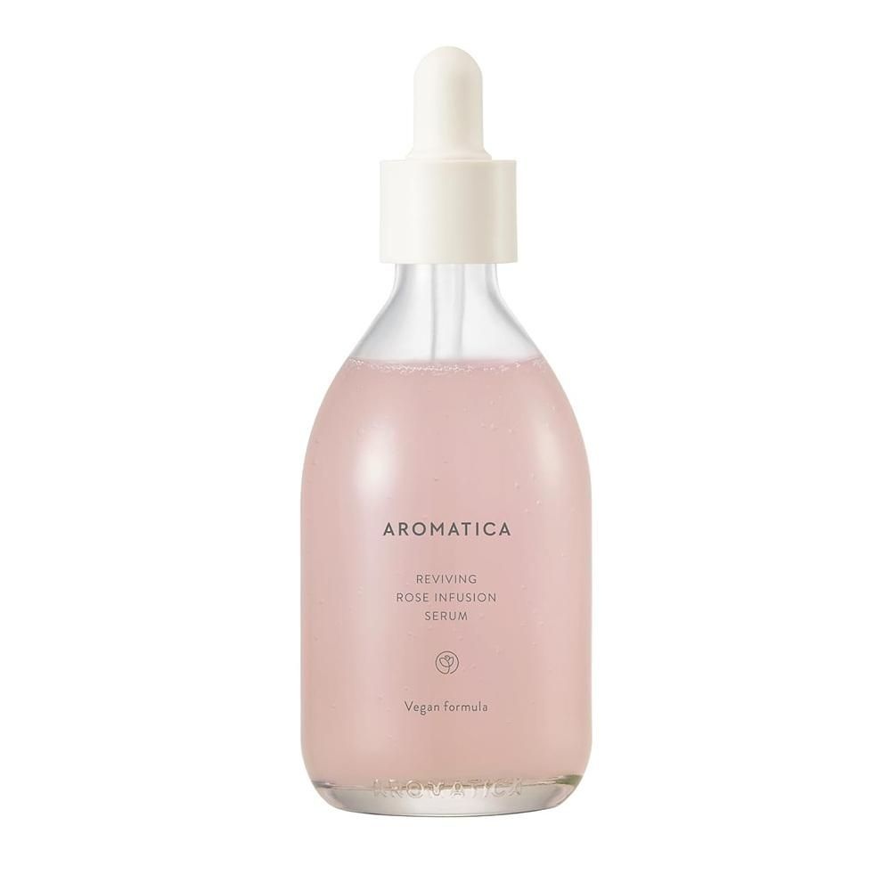 [해외] 아로마티카 리바이빙 로즈 인퓨전 세럼 100ml 1팩 AROMATICA Reviving Rose Infusion Serum 3.38oz / 100ml, Vegan, Anti-aging hydrating ser