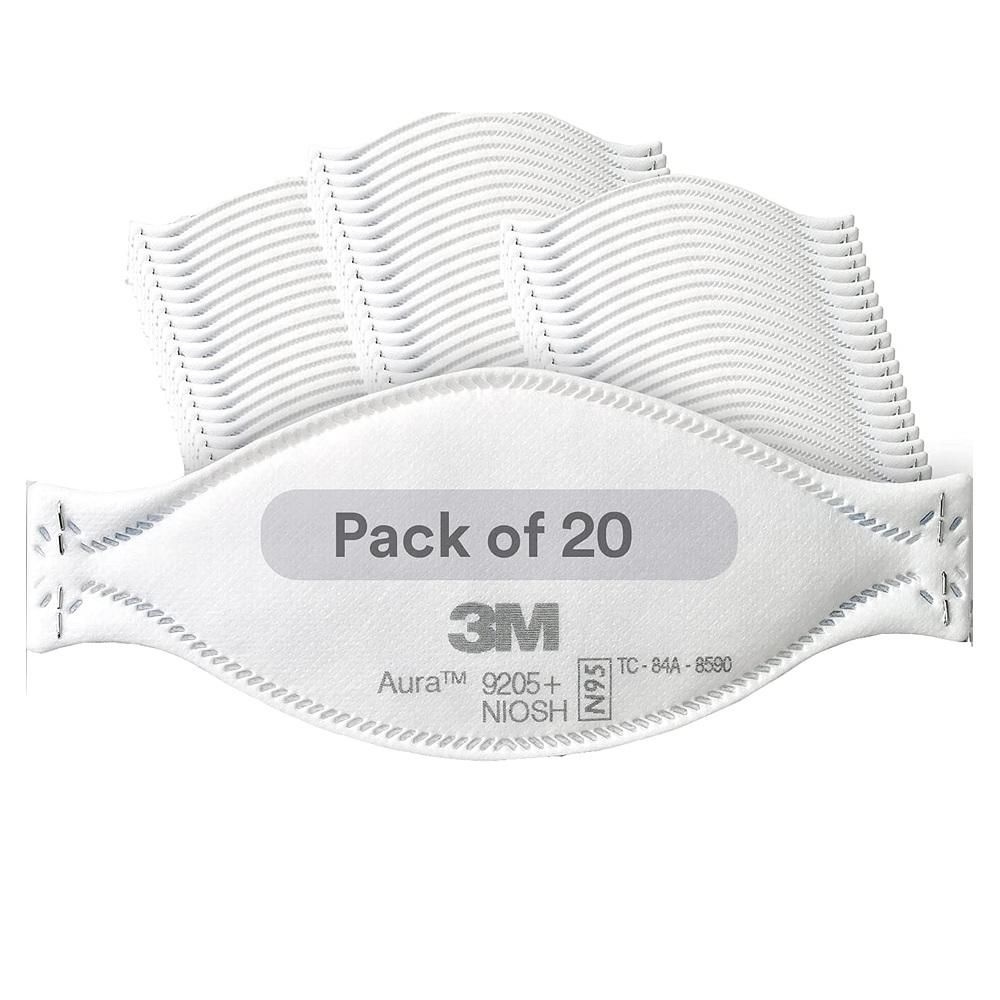 [해외] 3M 아우라 N95 9205+ 마스크 20개입 1팩 3M Aura Particulate Respirator 9205+, N95, Pack of 20