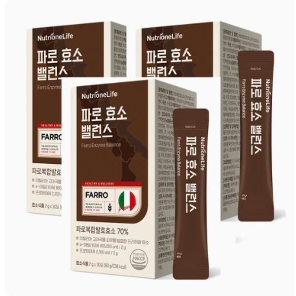 파로 효소 밸런스 곡물 80만 고역가 30포, 3개 | 뉴트리원 | 간편섭취 아침대용 영양섭취 기능성