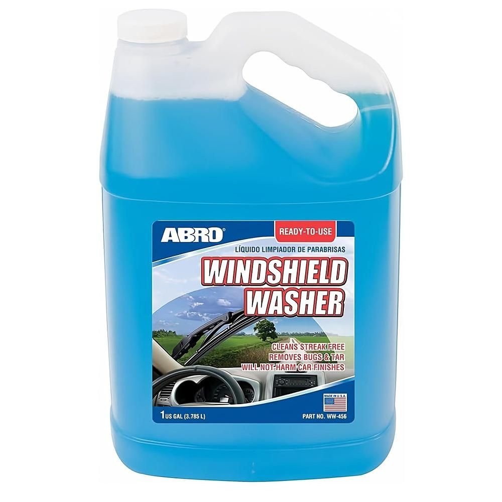[ABRO][해외] ABRO 윈드쉴드 워셔 3.78L 1팩 ABRO Windshield Washer Fluid Ready to Use Formula - 1 Gallon, Pre-Mixed