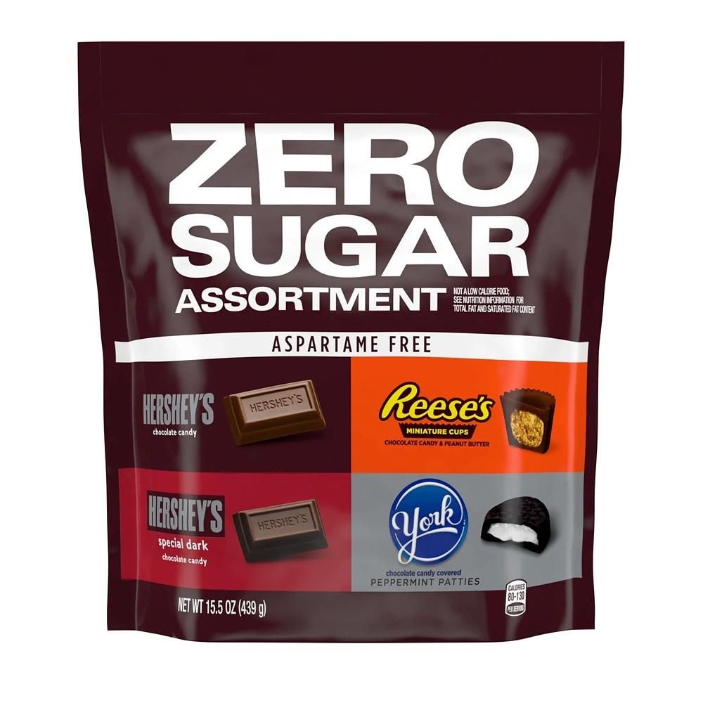 [해외] 허쉬 초콜릿 스낵 439g 1팩 어쏠티드 Hershey's, Reese's And York Zero Sugar Assorted Flavored Candy