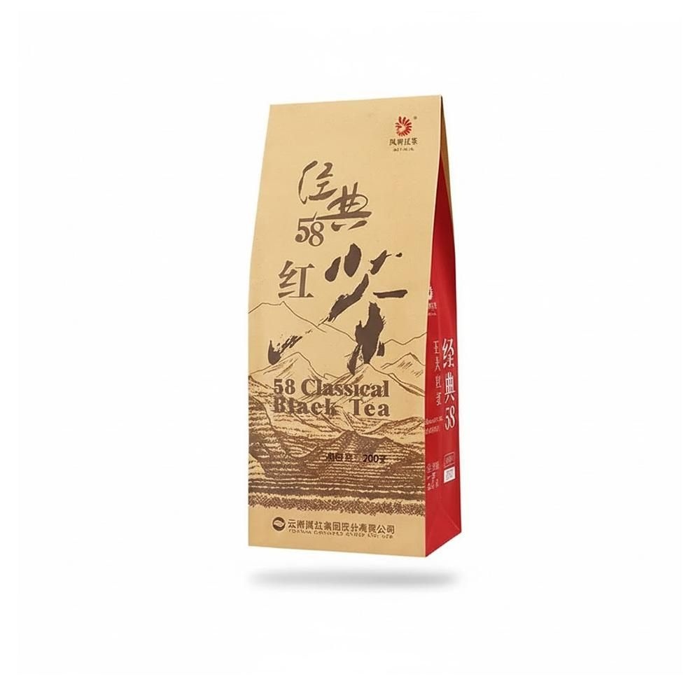 운남 [해외] 운남 홍차 전홍 경전58 200g Feng brand black tea authentic Yunnan Fengqing Dianhong special bulk