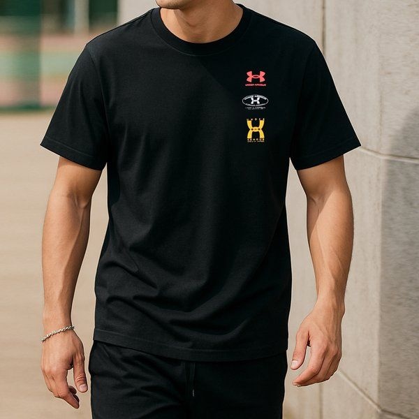 언더아머 언더아머 UNDERARMOUR UA M 6040S 에볼로고 반팔 티셔츠 블랙 1390165-001 512977