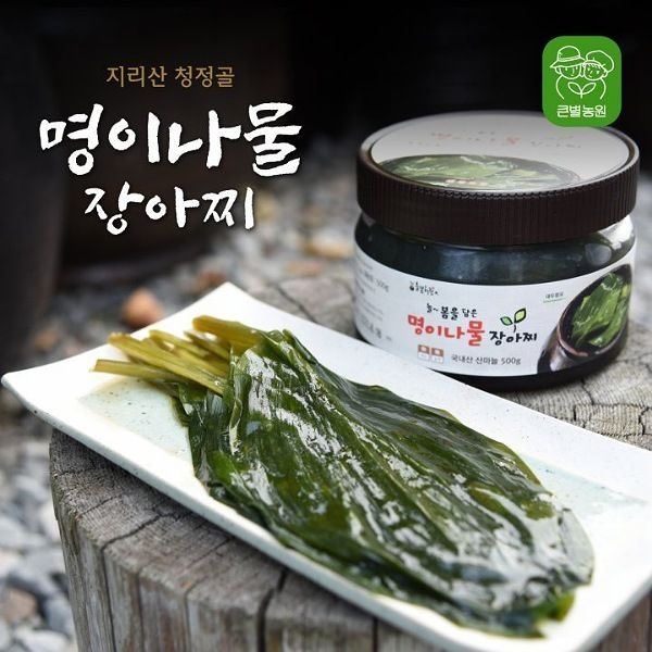 명이나물장아찌/국내산/유기농/지리산 600m/큰별농원