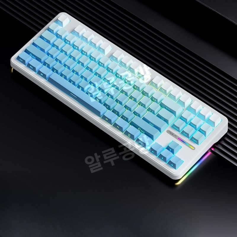 [해외] 독거미 F87 Pro 키보드 AULA 타란튤라 측각키캡