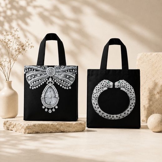 V&A + CARTIER 까르띠에 캔버스 토트백 리미티드 에디션 (관부가세포함 정품) 빅토리아 앤 알버트 에코백