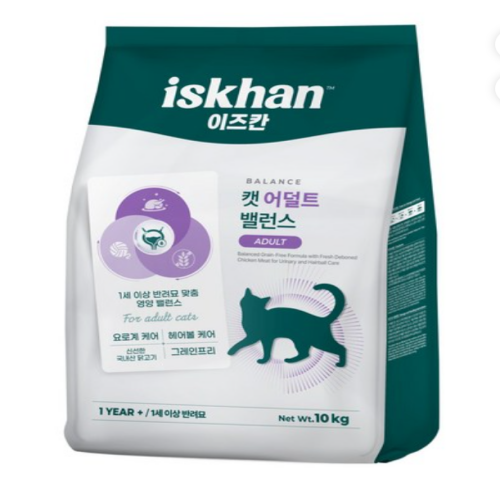이즈칸 캣 어덜트 밸런스 10kg (고양이사료)